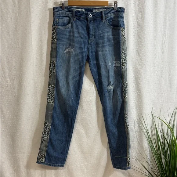 ANTHROPOLOGIE Pilcro SLIM Boyfriend Crop Jeans size 28 - Picture 2 of 12